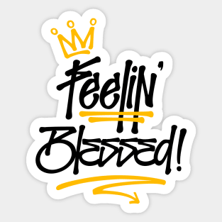 Blessed Graffiti Tag Style Reggae Sticker